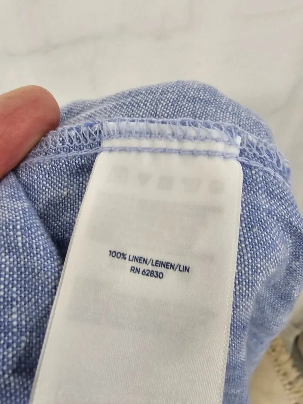 Lands' End Pants Blue Linen Crop Beach Summer Casual Wide Leg 3X - Picture 8 of 11